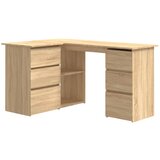 Maison Chic Kotna Pisalna miza - pisarniška miza - Računalniška miza sonoma hrast 145x100x76 cm iverna plošča, (21785732) Cene