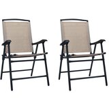 Maison Chic Zložljivi Vrtni Stoli - Stol za vrti 2 kosa blago taupe JS2671, (21876148) | Shoptok.si
