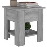 vidaXL Klubska mizica siva sonoma 40x40x42 cm konstruiran les | Shoptok.si