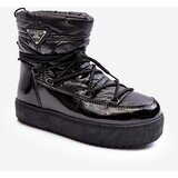 Boto Women's platform snow boots with black laces Fleure | shoptok.hr