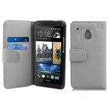 Cadorabo Ohišje, združljivo z HTC ONE M4 MINI v snežno bela - Zaščitni ovitek iz teksturiranega umetnega usnja in žep za kartice, (20561755) | Shoptok.si