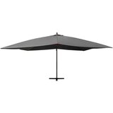  Konzolni suncobran s drvenom šipkom 400 x 300 cm antracit | shoptok.hr
