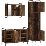  Set ormarića za kupaonicu 3 kom. Dimljeni hrast | shoptok.hr