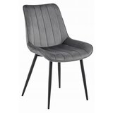 Brandless Stol SOSA - temno siv žamet / črne noge x 4, (22055144) | Shoptok.si