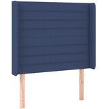  Krevet box spring s madracem LED plavi 90x190 cm od tkanine | shoptok.hr