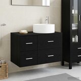  Set namještaja za kupaonicu 2 kom. Crni hrast Konstruirano drvo | shoptok.hr
