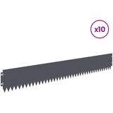  Ograda oko Travnjaka 10 kom. 103 x 15 cm Čelik Antracit | shoptok.hr