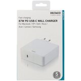 Deltaco Domači Polnilec 1xUSB-C PD 87W - Hiter polnjenje, BELA | Shoptok.si