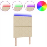  Vzglavje z LED lučmi z vzglavjem krema 80 cm blago, (5000043902) | Shoptok.si