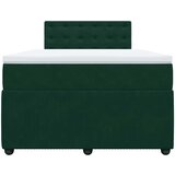 Box spring krevet s madracem tamnozeleni 120x200 cm baršunasti | shoptok.hr