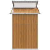  Vrtno spremište smeđe 270 x 130 x 208,5 cm od pocinčanog čelika | Eponuda.com