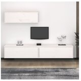  ormarići 3 kom bijeli od masivne borovine | shoptok.hr