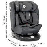 Lorelli AURIGA autosjedalica i-Size Isofix 360 40-150 cm, Grey | shoptok.hr