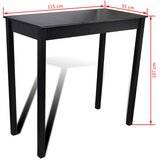  Barski Stol s 4 Barske Stolice Crne | shoptok.hr