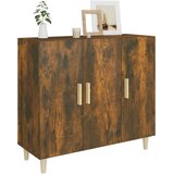  Komoda boja dimljenog hrasta 90 x 34 x 80 cm konstruirano drvo | shoptok.hr