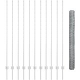vidaXL Ograde 22 kom U-kanala 160 cm Pocinčana čelika, Šesterokutna ograda 1.6x25 m Pocinčana čelika | shoptok.hr