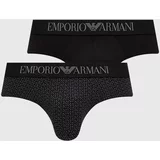 Emporio Armani Underwear Slip gaćice 2-pack za muškarce, boja: crna