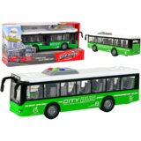 Battery Powered Bus Lights Sounds Friction Drive Green 1:16 | shoptok.hr