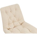 CARRYHOME stol, kovina, tekstil naravne barve, črna | Shoptok.si