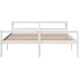  Krevet za starije s uzglavljem bijeli 180x200 cm borovina | shoptok.hr