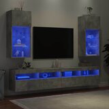 TV ormarići s LED svjetlima 2 kom boja betona 40,5 x 30 x 90 cm | Eponuda.com