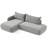 Makamii Svijetlo siva sklopiva kutna garnitura (s lijevim kutom/s ležaljkom) Hale – | shoptok.hr