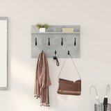 vidaXL Nadwyčajna obešalnik za plašče Betonsko siva 60 x 40 x 12 cm | Shoptok.si