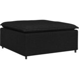  Modularni kauč s podnožjem, crni 100x100x48 cm | shoptok.hr