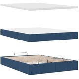  Otomanski krevet s madracem i LED plavi 140x190 cm tkanine | shoptok.hr