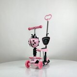  trotinet Bubamara 5u1 Ladybug svetlo roze - sa svetlećim točkovima cene