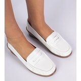 Gemre White women's wedge moccasins Zorani | Shoptok.si