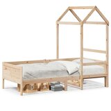  Dnevni krevet s krovom bez madraca 80x200 cm Masivno drvo | Eponuda.com