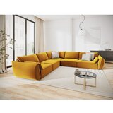 Mazzini Sofas Senf žuta baršunasti kutna garnitura Vanda – | shoptok.hr