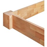 vidaXL Okvir za krevet od masivne hrastovine 90 x 200 cm | shoptok.hr