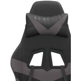  Okretna igraća stolica crno-siva od umjetne kože | shoptok.hr