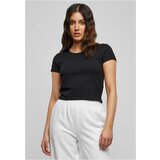 Urban Classics Women's Stretch Jersey Cropped Tee Black