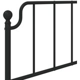 Metalni okvir kreveta s uzglavljem i podnožjem crni 107x203 cm | shoptok.hr