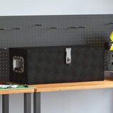  Kutija za pohranu crna 70 x 31 x 27 cm aluminijska | shoptok.hr
