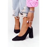 Sergio Leone Suede Pumps On A Block Heel Cijene