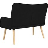  Kauč za dvoje Crna 115 x 61 x 87 cm tkanina | shoptok.hr