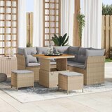  Vrtna sedežna garnitura z blazino 8 pcs bež in svetlo siva, (5000133901) | Shoptok.si