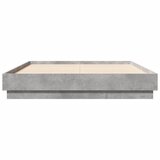  Okvir kreveta boja betona 135 x 190 cm od konstruiranog drva | shoptok.hr