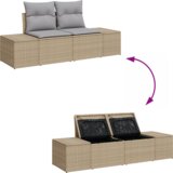 Sjedeća garnitura za vrt 8 pcs Bež i svijetlo siva Poli ratan | shoptok.hr