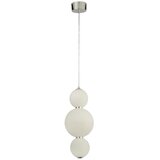 Searchlight Snowball Viseča svetilka s 3 lučmi, kromirana z opalnim steklenim senčnikom, (22100964) | Shoptok.si