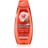 Schwarzkopf Schauma Stronger For Longer Hair šampon za okrepitev las za dolge lase Hibiscus & Rosemary 400 ml | Shoptok.si