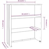  Gornji element za komodu HAMAR bijeli 85x35x100 cm od borovine | Eponuda.com