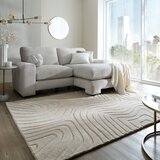 Flair Rugs Krem ručno rađen vunen tepih 120x170 cm Mesmerise Natural – | shoptok.hr