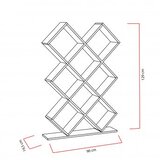 Hanah home Kumsal Crvena polica za knjige 90x129x19,5 cm, Crvena | Eponuda.ba