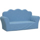 Maison Chic Otroški kavč - Otroški divan - Otroški sedež dvosed moder mehak pliš, (21729616) | Shoptok.si