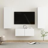vidaXL 3-dijelni set TV ormarića bijeli od iverice Cijene